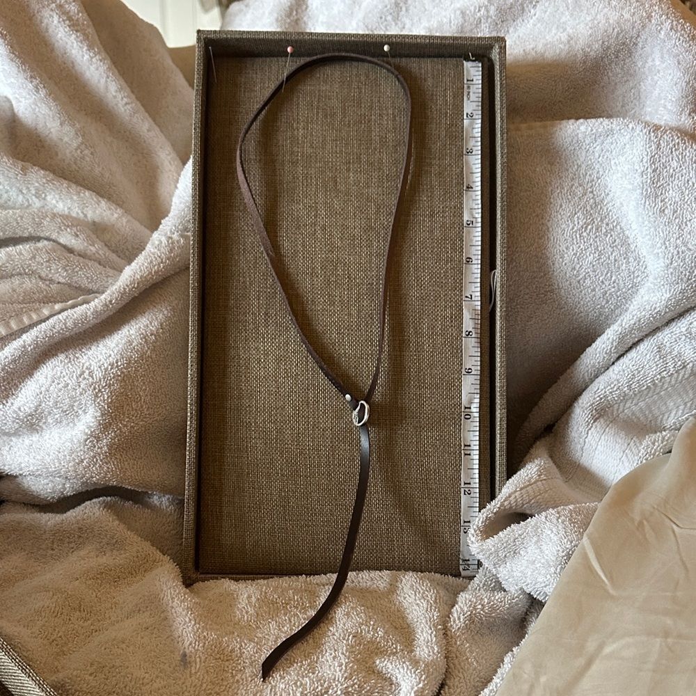 Plunder Dark Brown Leather Belt